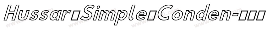 Hussar Simple Conden字体转换